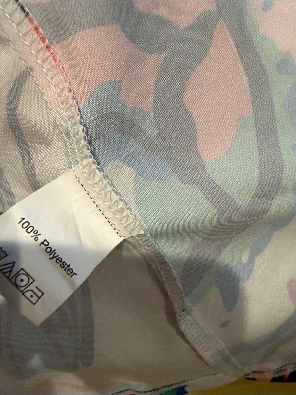 Multicolor Abstract Print Button-Front Jacket - Picture 11 of 12